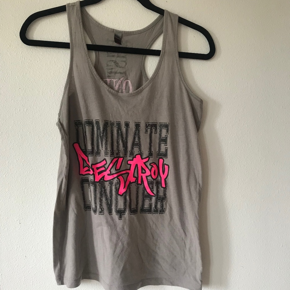 District loose fitting Fitness tank
